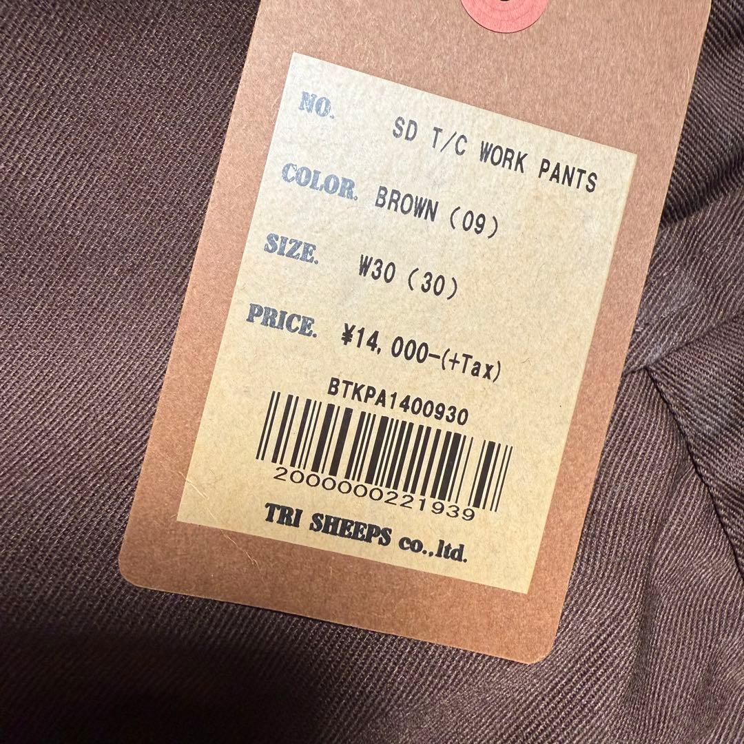 未使用　スタンダードカリフォルニア　SD T/C Work Pants 30