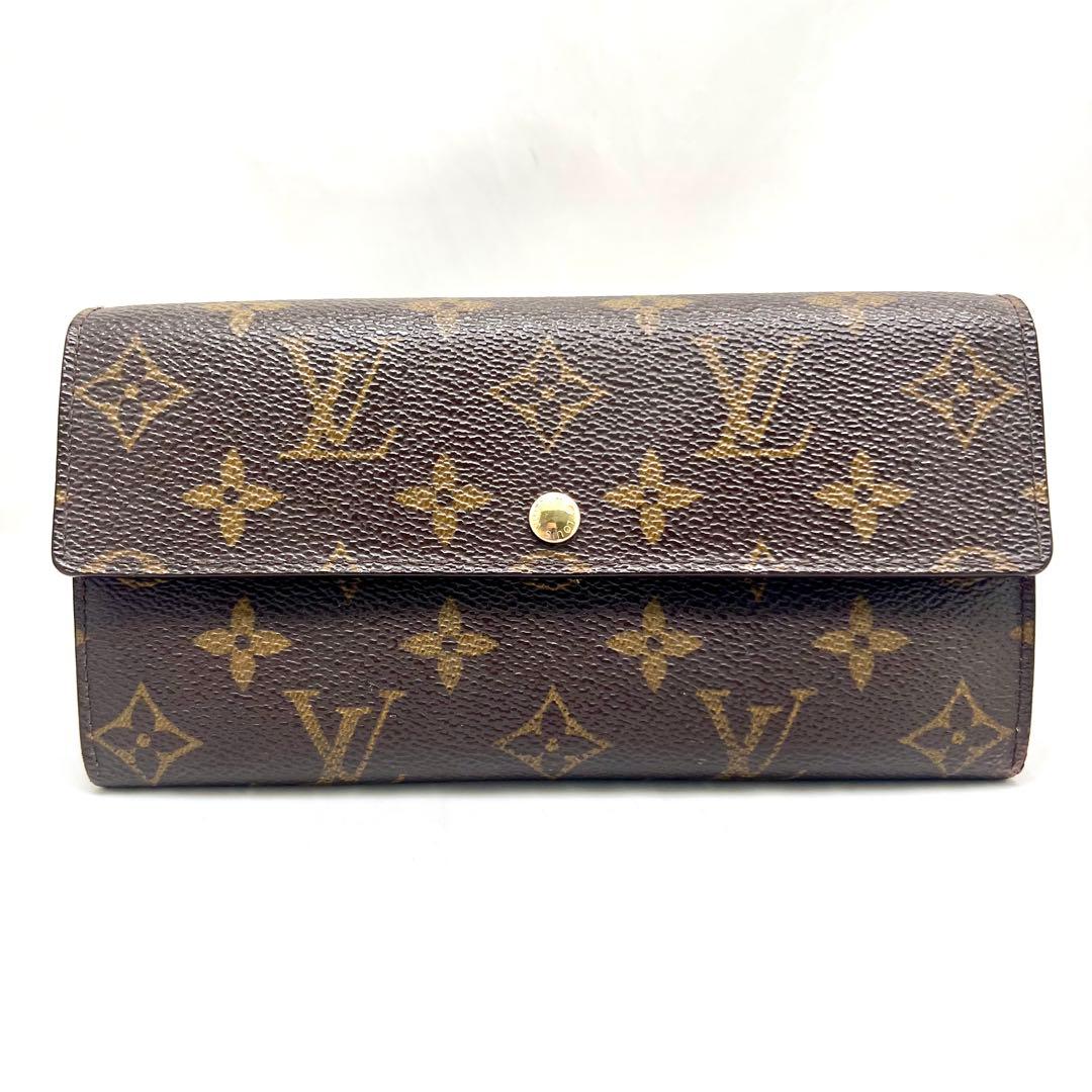 【美品】 ルイヴィトン モノグラム 旧型ポルトフォイユサラ M61725