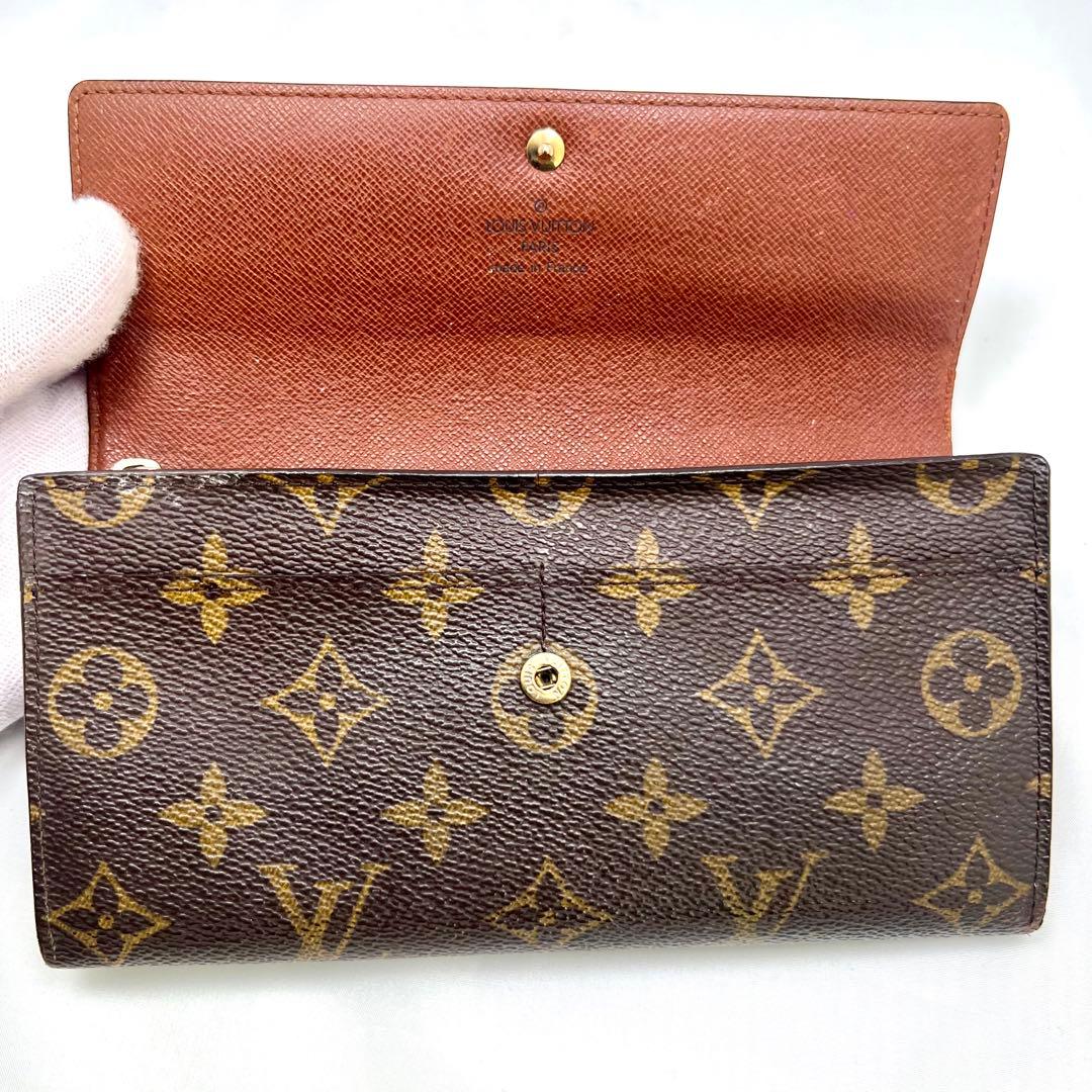 【美品】 ルイヴィトン モノグラム 旧型ポルトフォイユサラ M61725