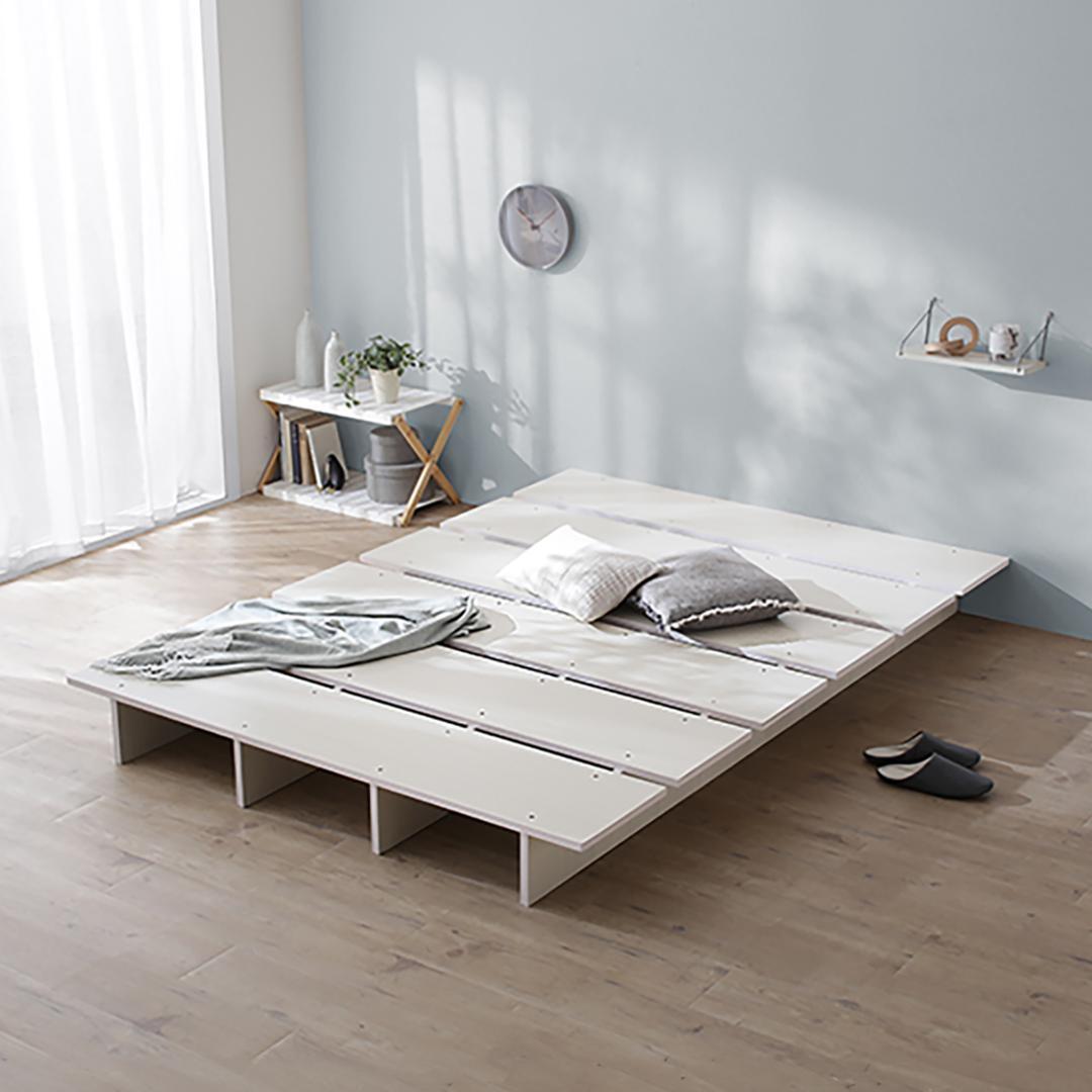 ベッドフレーム　セミダブル　スノコ　セラミック調　ステージ　小上がり　新品送料込