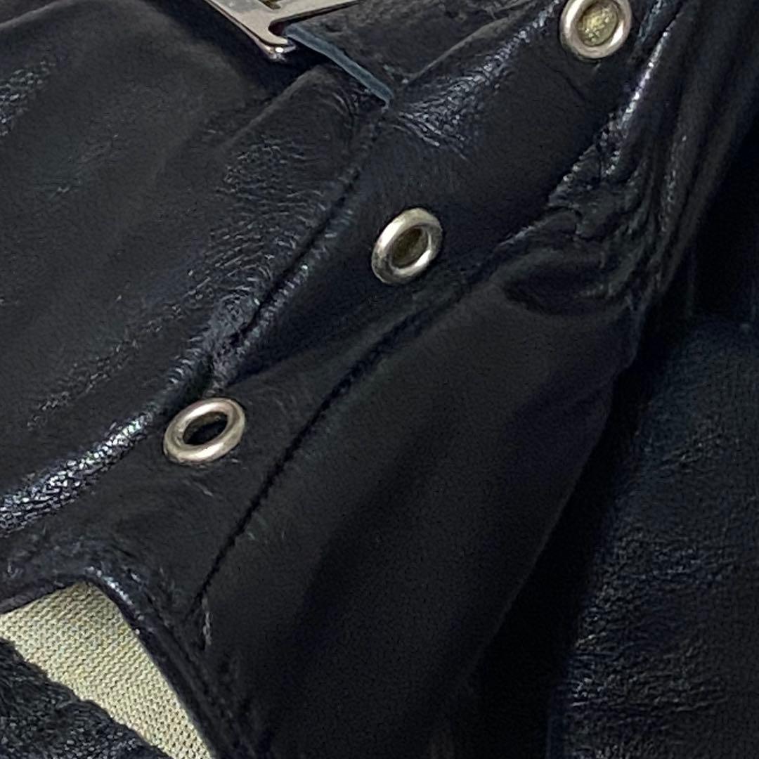 クリスチャンディオール レザー　手袋　グローブ　ロゴ　ヴィンテージ プレート