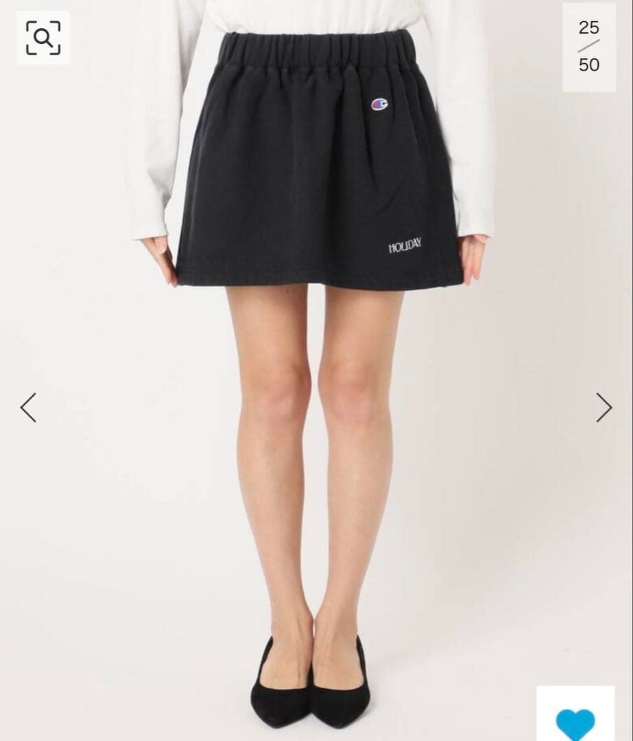 新品holiday ジャーナルスタンダードChampion ブラックミニスカート