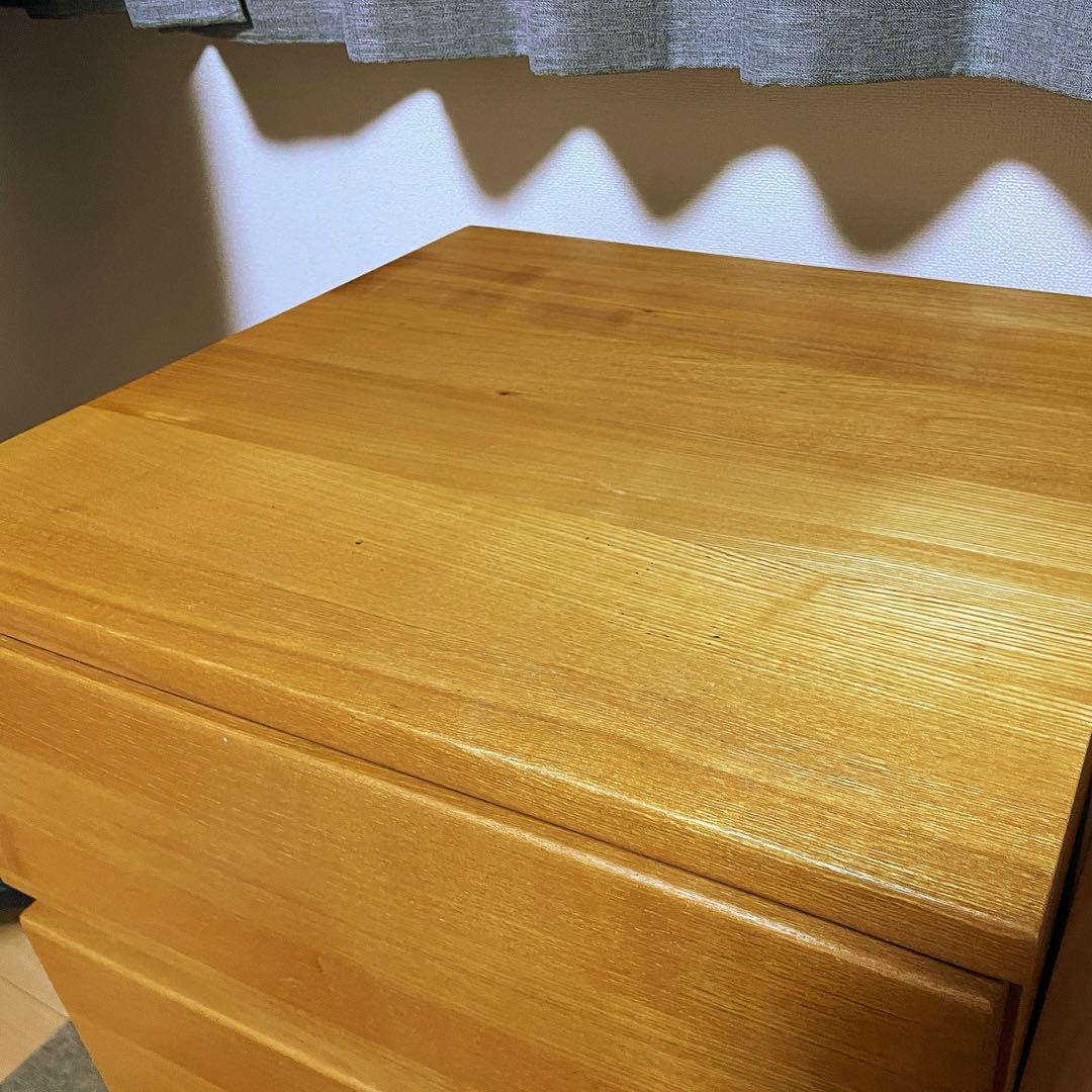 チェスト木製3段引き出し