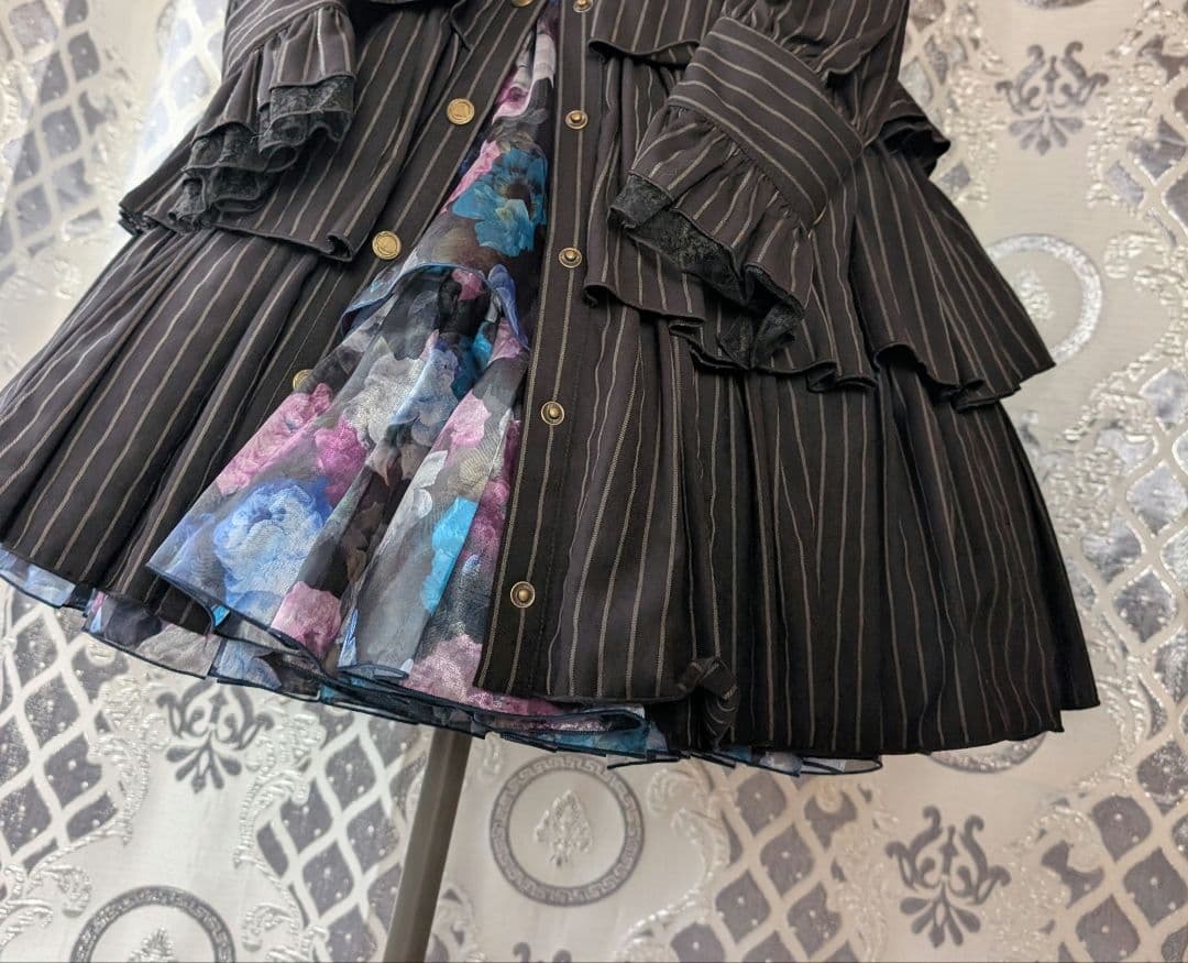 星箱works リリィ・リドル ティアードワンピース ブラック