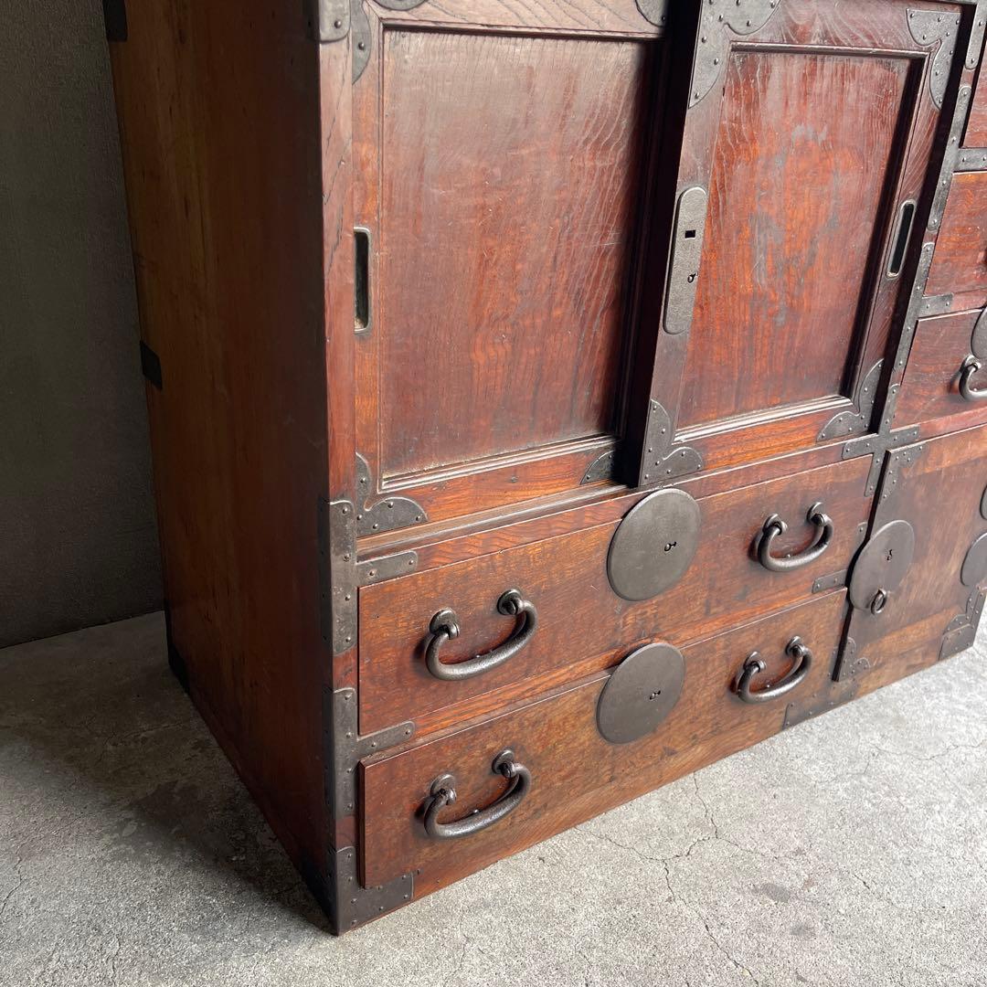 明治期　小箪笥 和製アンティーク 箪笥 時代箪笥 小物収納 引き出し 帳場箪笥