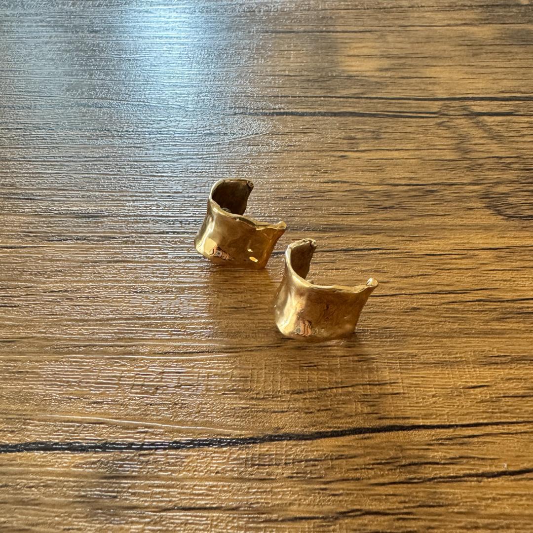 【美品】PLUIE／パスドス ヘアピアス（CHAMPAGNE）