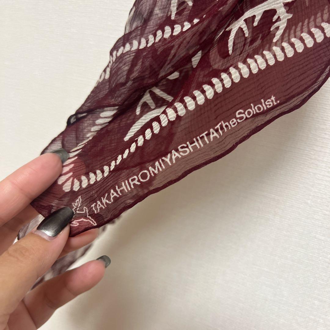 【タカヒロミヤシタザソロイスト】ソロイスト シルクスカーフ 大判 ストール