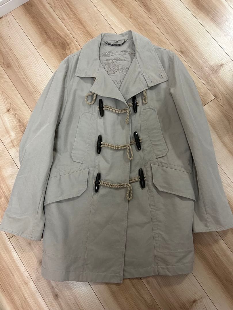 Burberry ベージュ ダッフルコート 木製トグルボタン