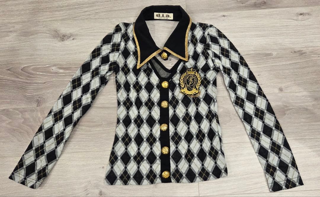 d.i.a. アーガイル柄 長袖シャツ