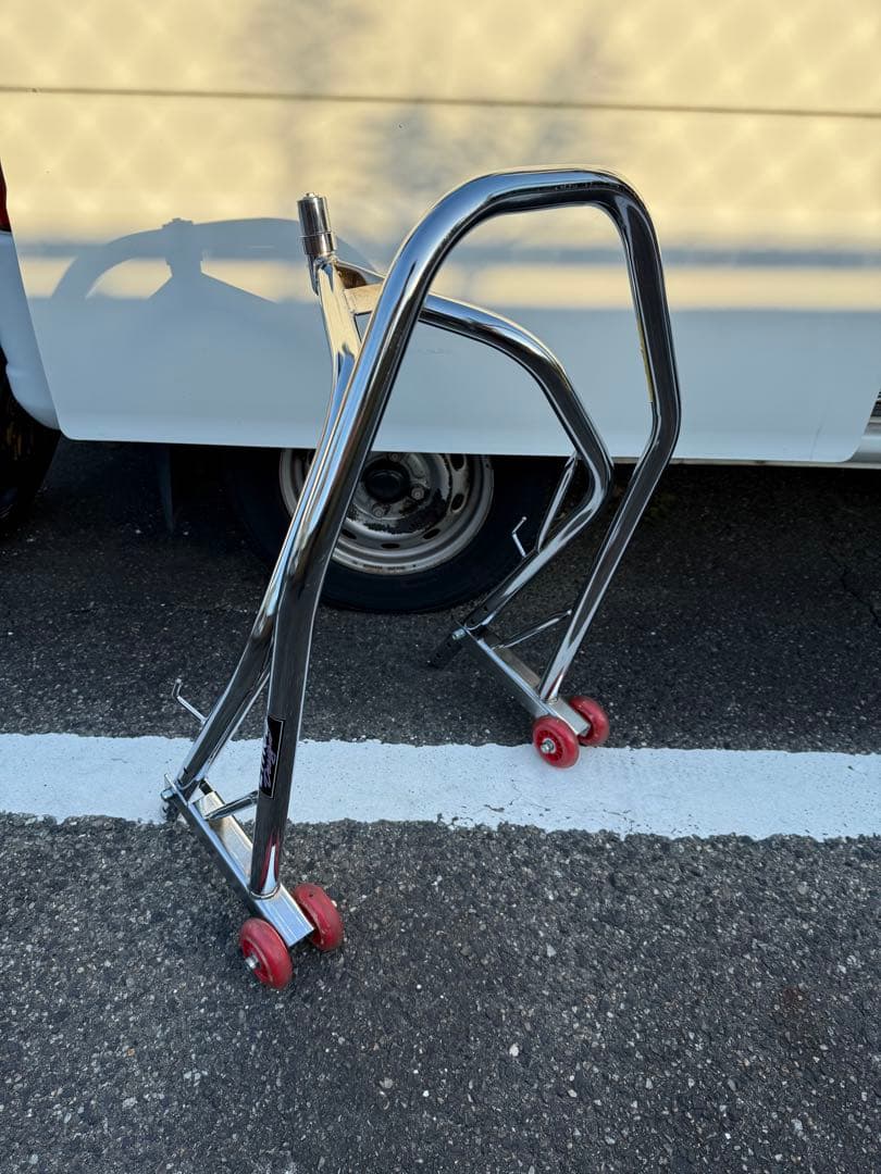 R77008 フロントアップスタンド 高級クロームメッキ仕上げ