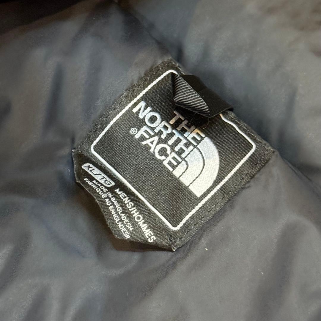 極美品 XLサイズ ノースフェイス ヌプシ ダウンベスト センターロゴ