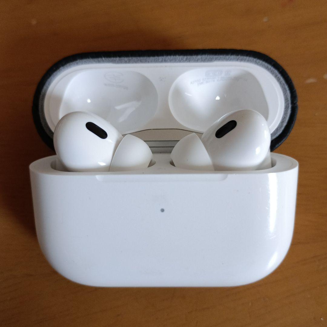 AirPods2？本体 ホワイト レザー?ケース付き