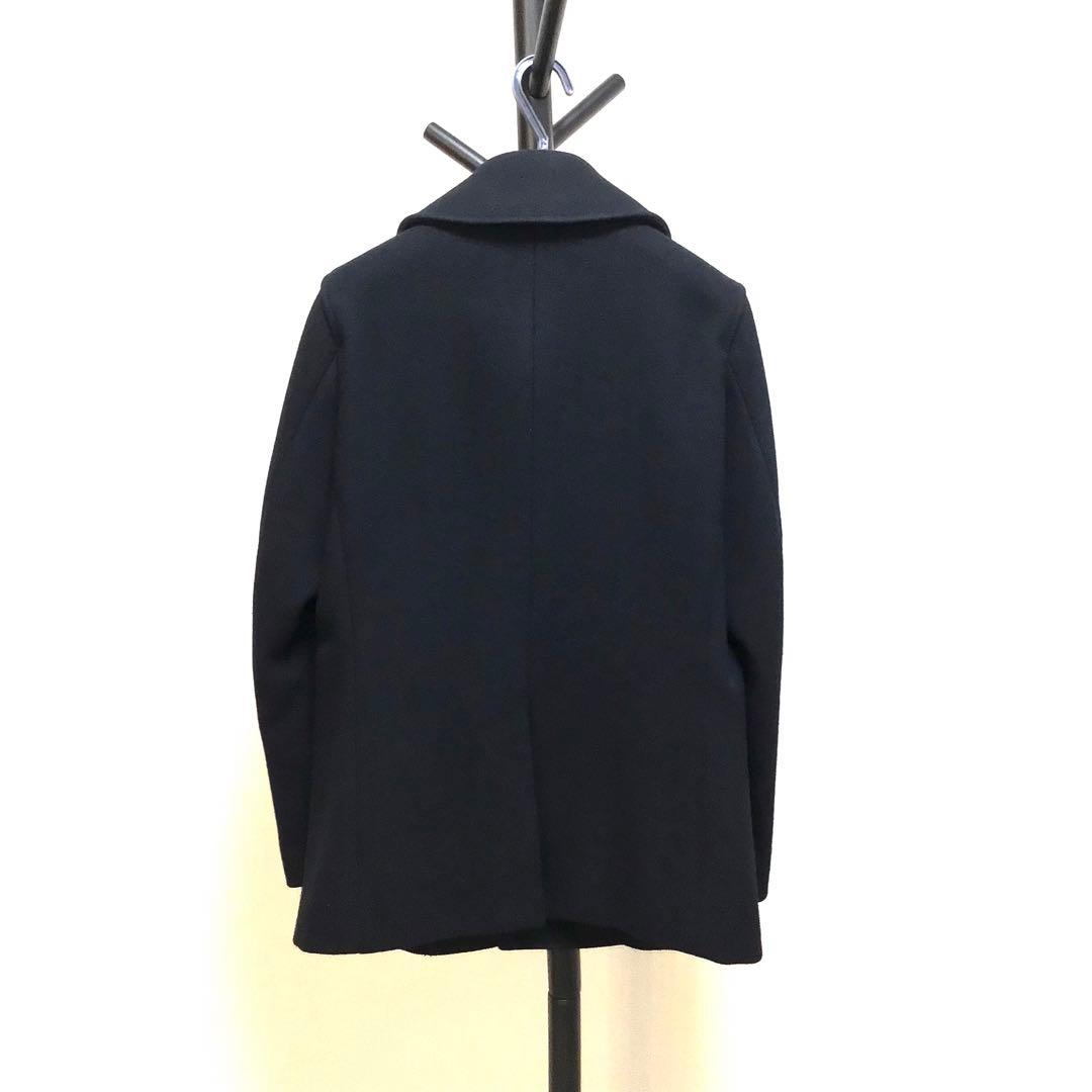 【美品】EDIFICE エディフィス　ステンカラー　ウールコート ブラック　M