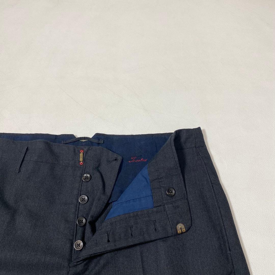 美品 INCOTEX ARCHIVO ギャバジンキャロットテーパードパンツ 52