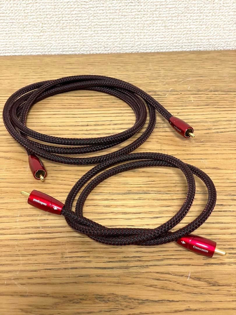 audioquest CINNAMON ケーブル 1.5m 0.75m 2本