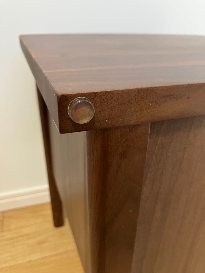 ウォールナット サイドテーブル 引き出し付き