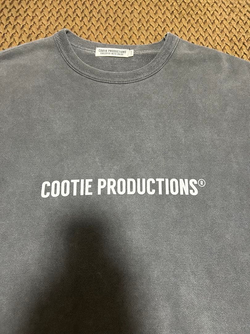 COOTIE スウェット　 L グレー　ピグメント加工　クーティー　kj
