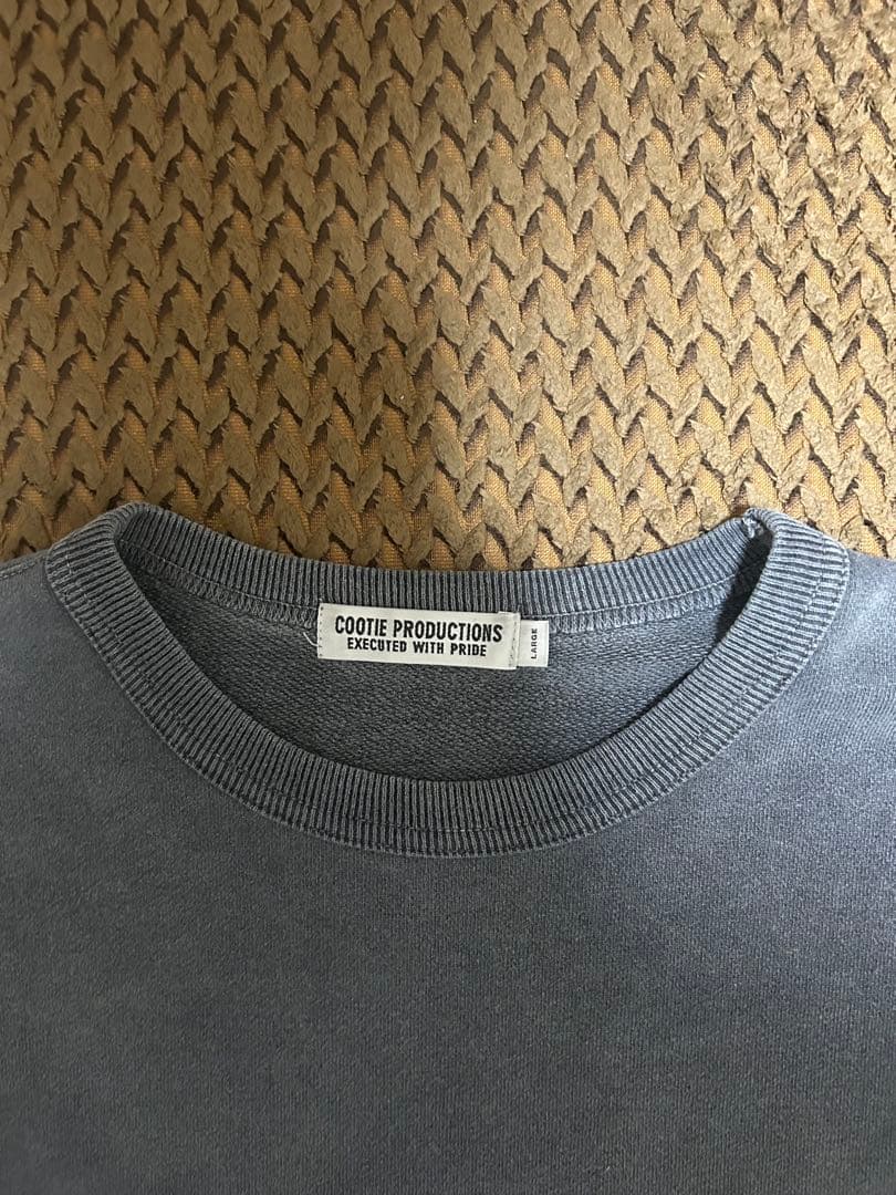 COOTIE スウェット　 L グレー　ピグメント加工　クーティー　kj