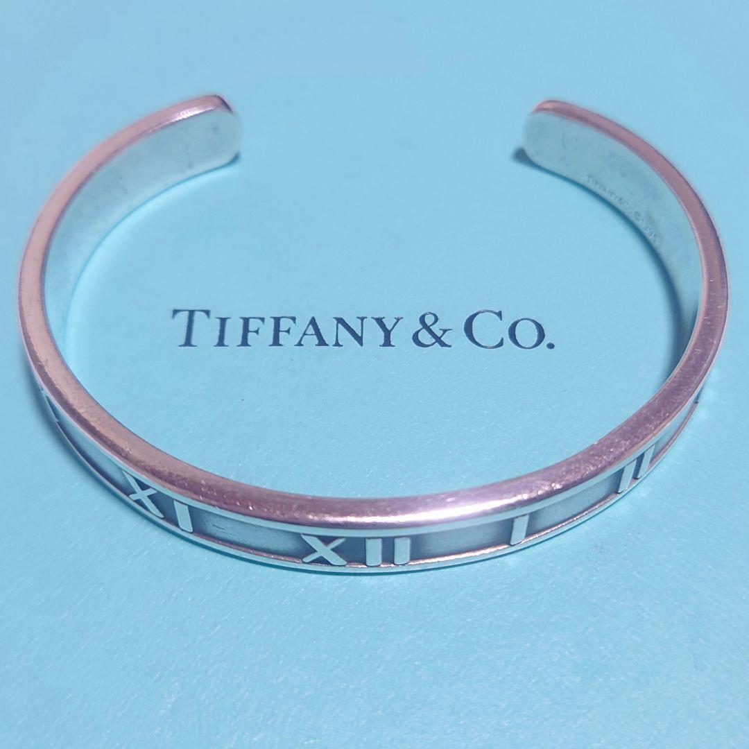 極美品 ティファニー バングル Atlas アトラス 15.5号 シルバー925