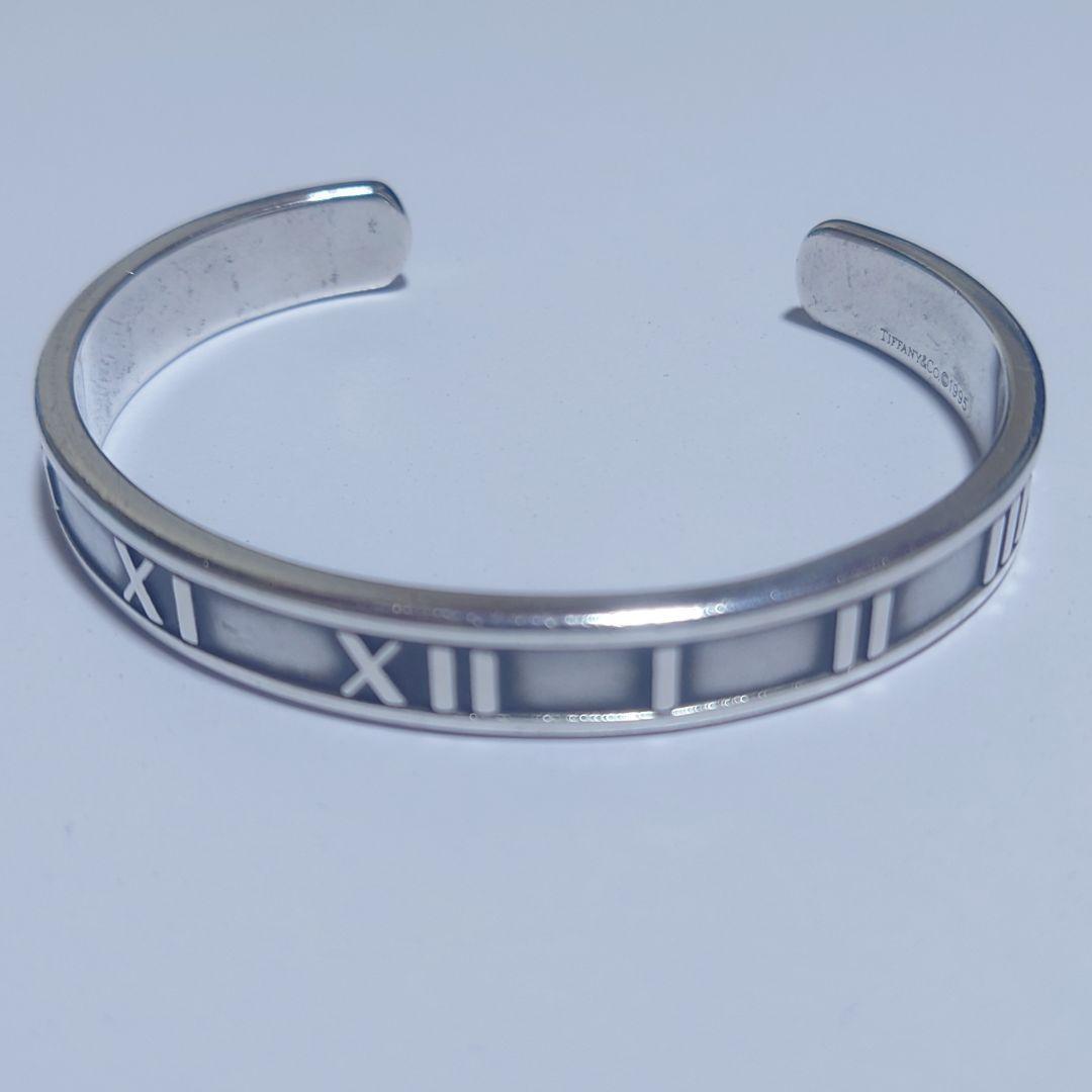 極美品 ティファニー バングル Atlas アトラス 15.5号 シルバー925