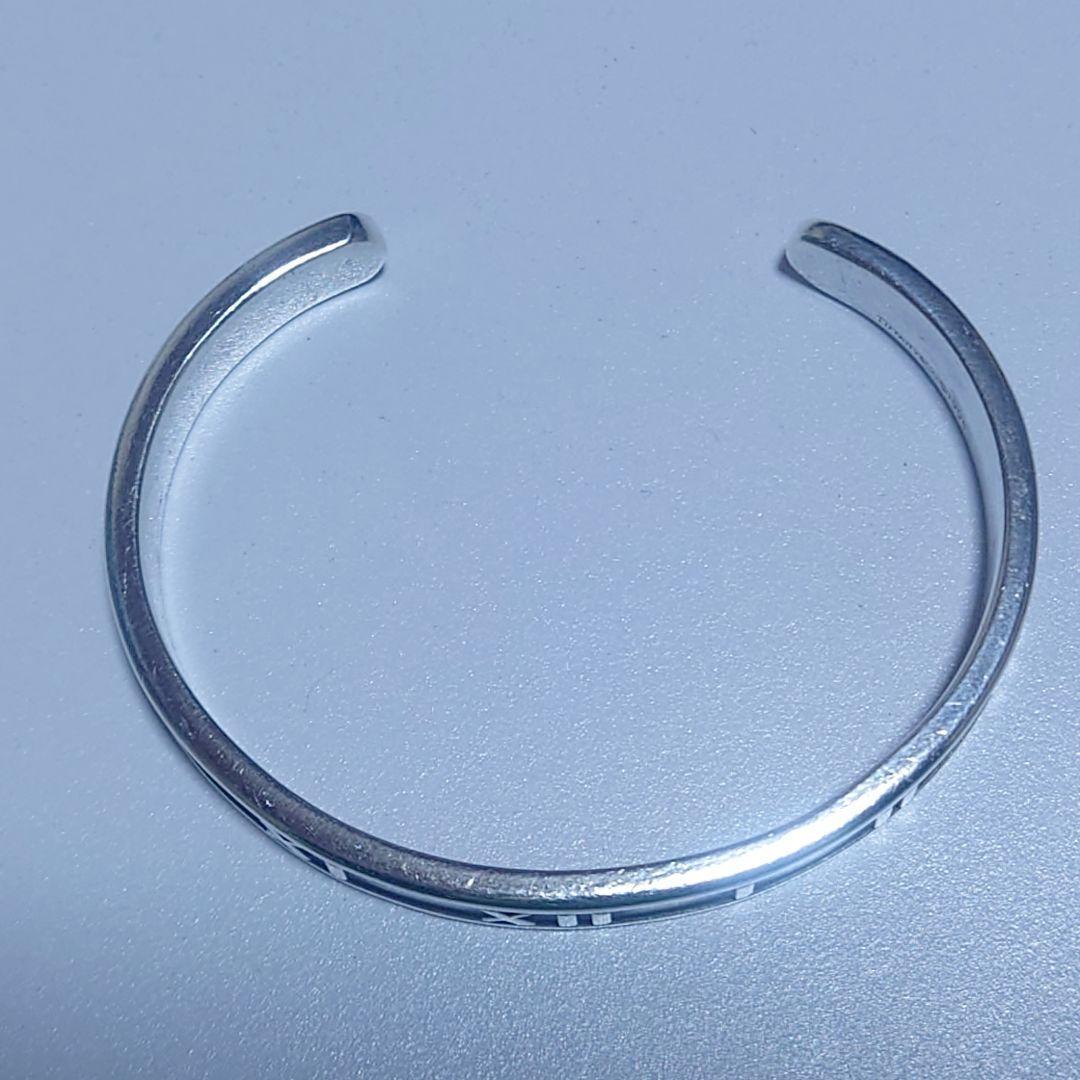 極美品 ティファニー バングル Atlas アトラス 15.5号 シルバー925
