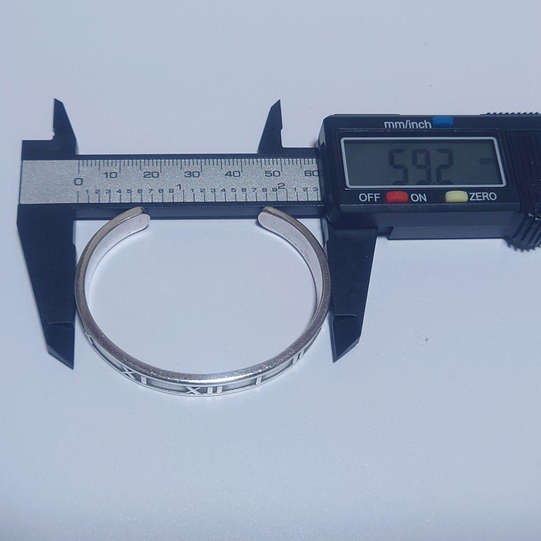 極美品 ティファニー バングル Atlas アトラス 15.5号 シルバー925