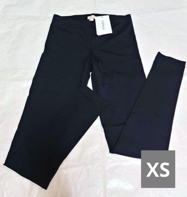 新品タグ付き 高級 レギンス ボトムス XS ブラック