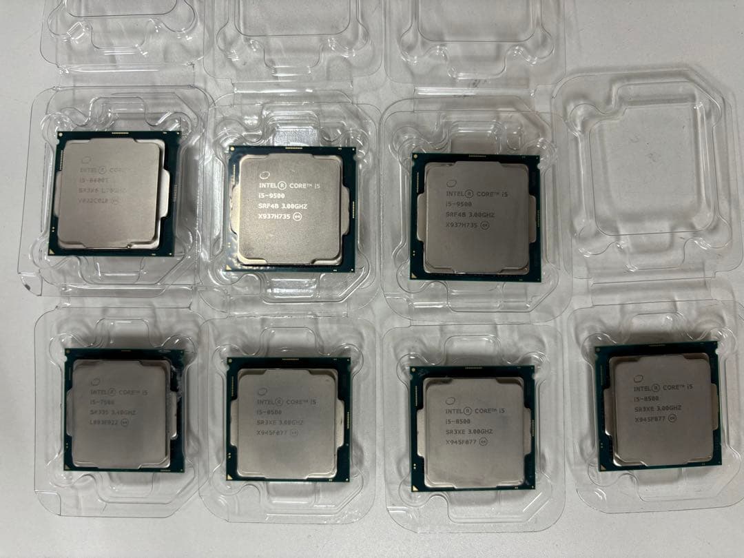 CPU i5-7500.8400T.8500.9500各種7個セット