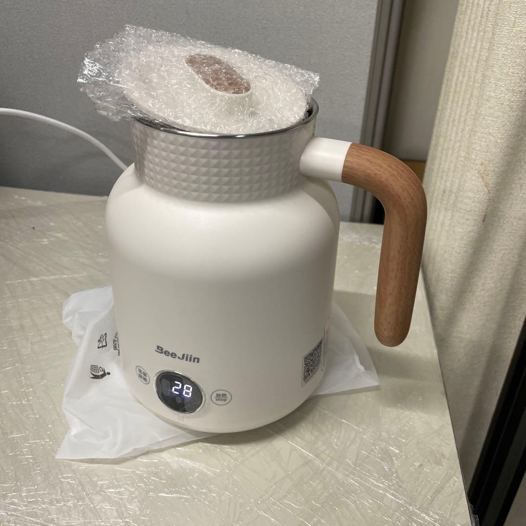 電気ケトル 1L 6階段温度調節可能 4時間保温 触れても熱くない 急速沸騰 K