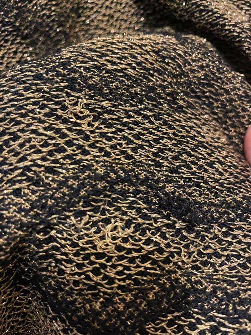 Vivienne Westwood スクイグル ニット インポート　黒　金