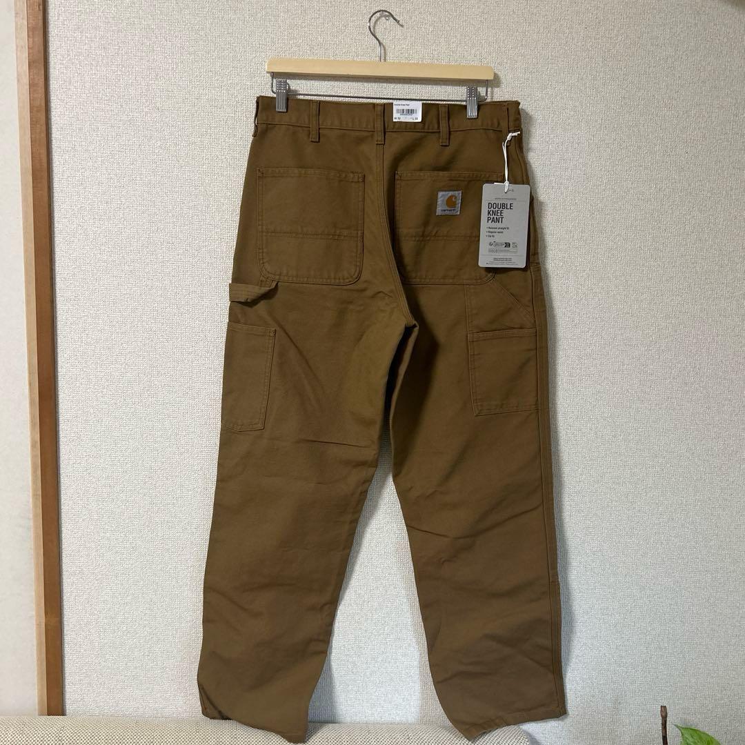 新品未使用Carhartt ダブルニーパンツ W32 ブラウン