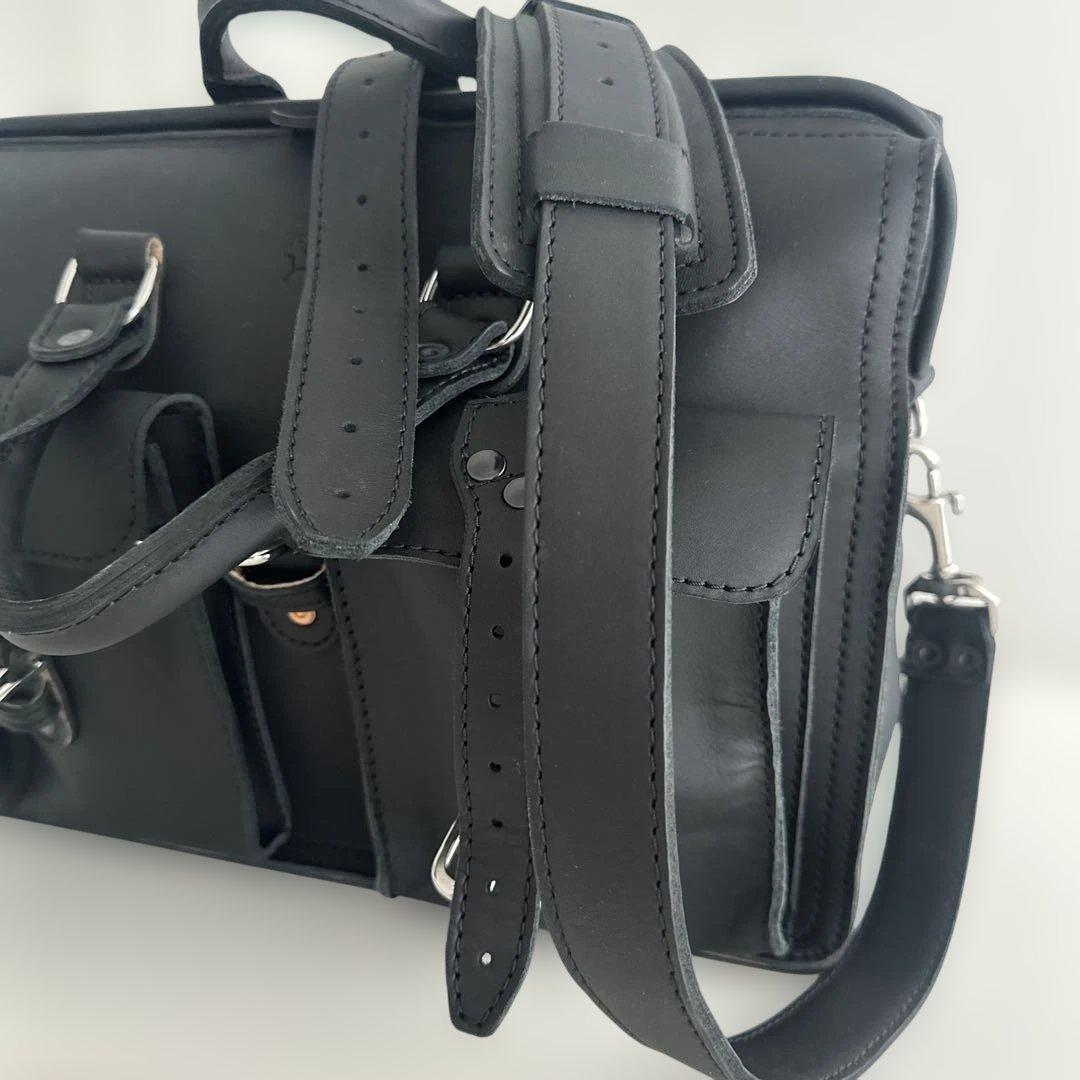 Saddleback Flight Bag レザーブリーフケース ブラック