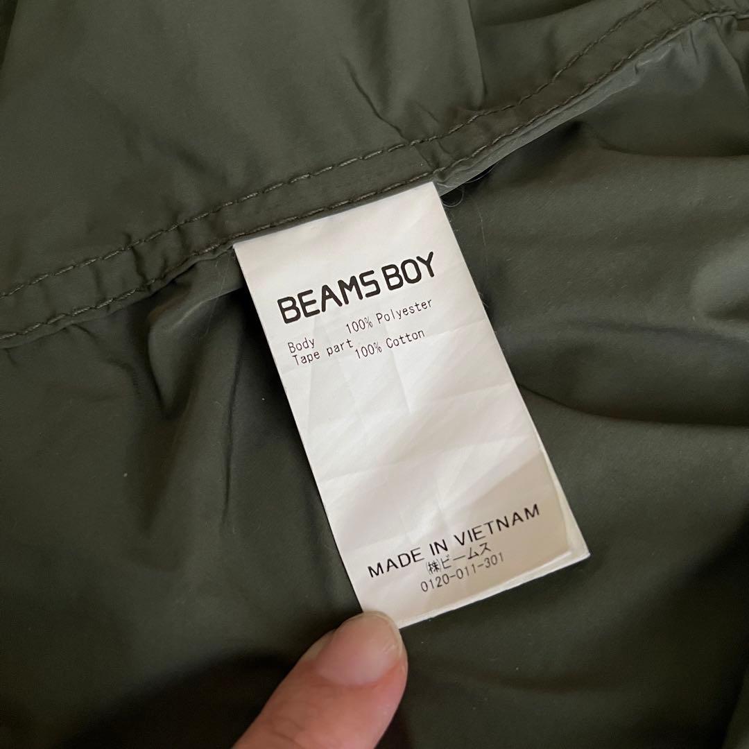 BEAMS BOY ソロテックス　M-65パーカ　オリーブ　モッズコート
