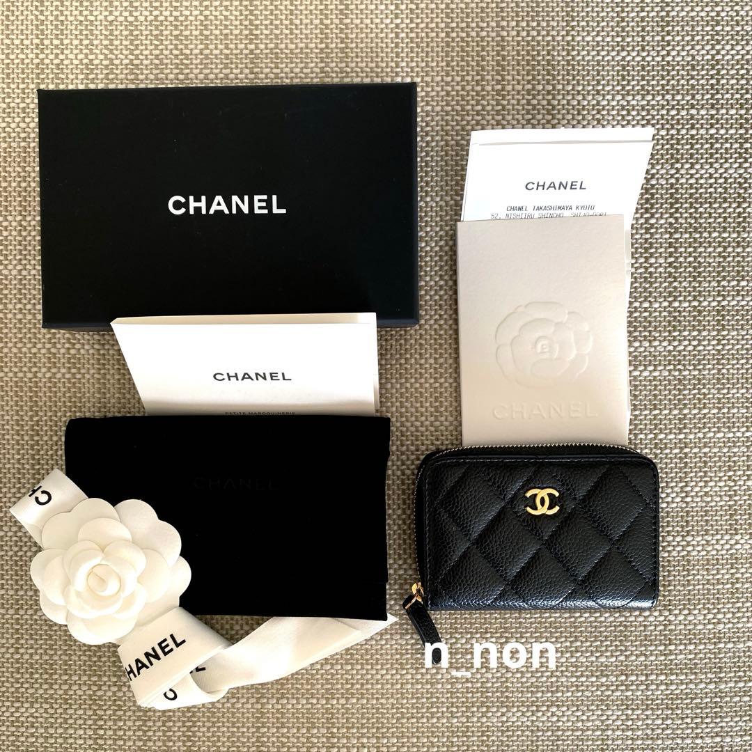 CHANEL キャビアスキン　ケース　カードケース　財布