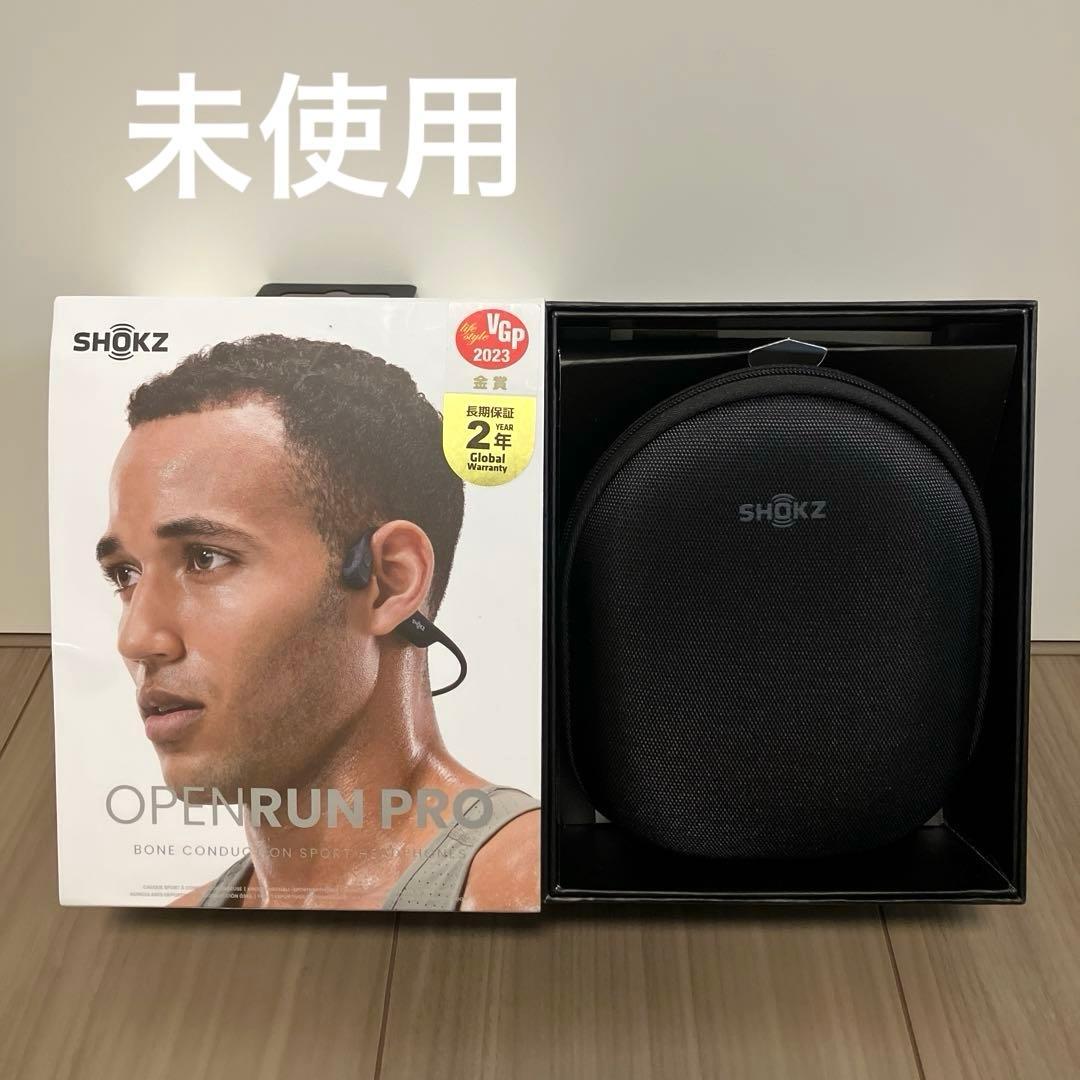 未使用　Shokz OpenRun Pro ブラック ヘッドホン骨伝導