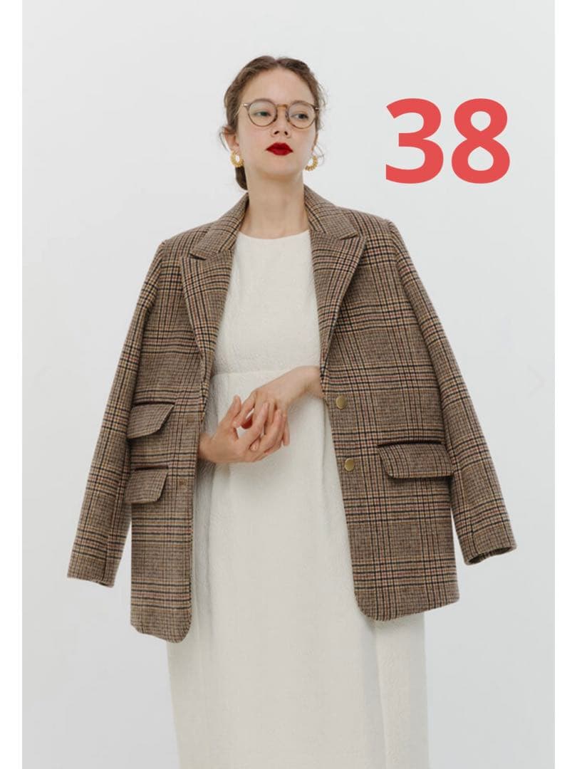 【美品】shirocon チャンキーテーラードジャケット 38