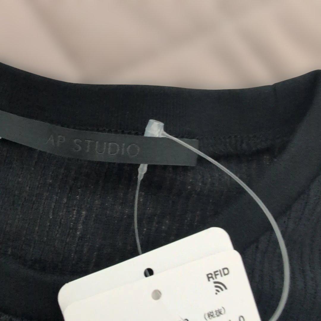 タグ付 25SS AP STUDIO エーピーストゥディオ シアー リブTシャツ