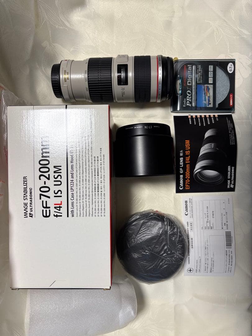 超美品Canon EF70-200f/4 L IS USM フィルター他一式付