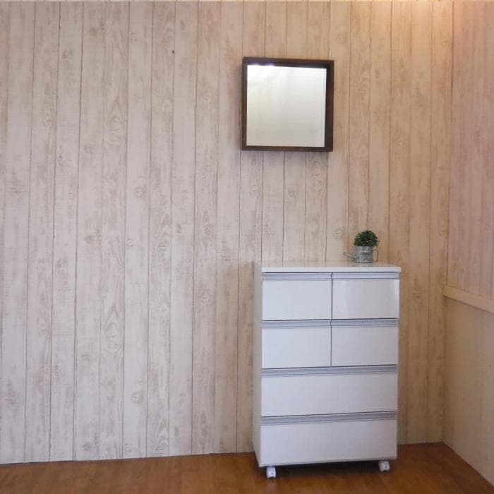 チェスト キャスター 付き 4段 幅 60 奥行 30 高さ 89 ホワイト