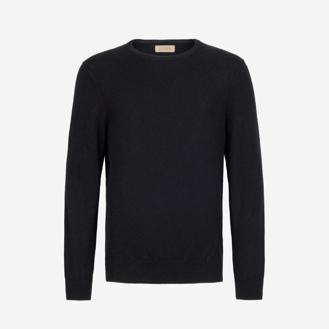 【新品】FALCONERI ファルコネリ カシミヤ ニット50 黒 BR干場義雅