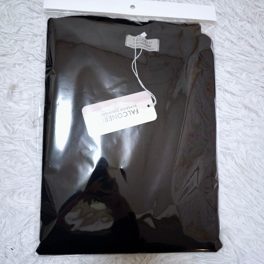 【新品】FALCONERI ファルコネリ カシミヤ ニット50 黒 BR干場義雅