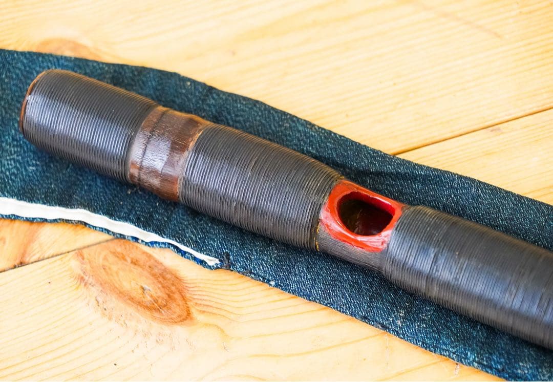 能管　ケース、木箱付き