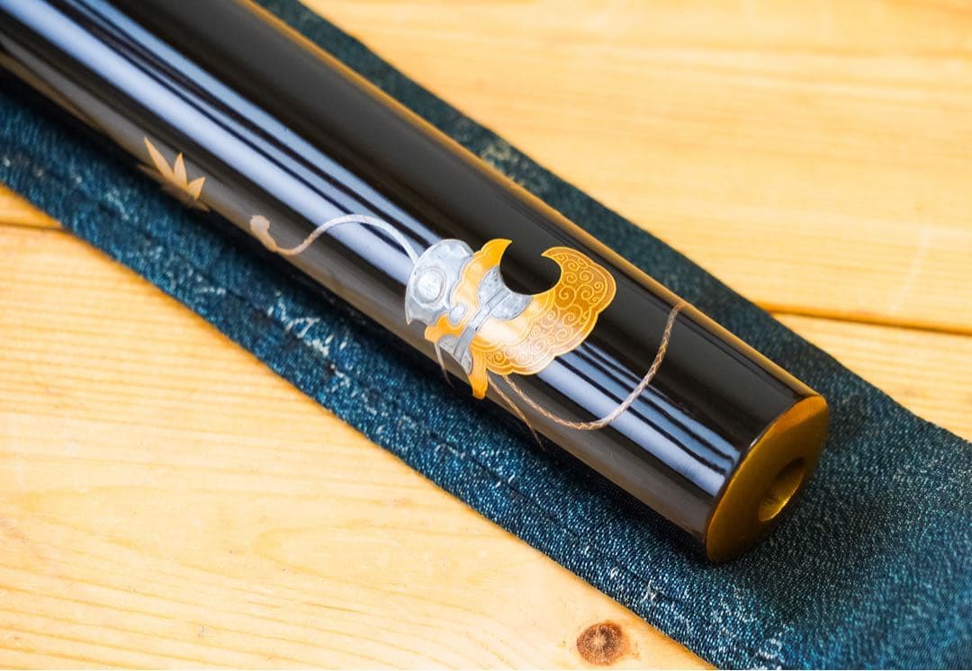 能管　ケース、木箱付き