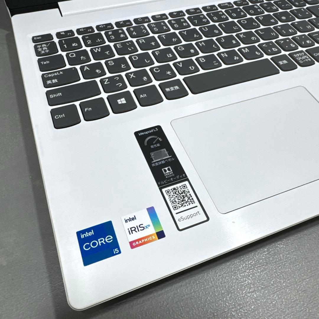 【高性能】レノボブリザードホワイト☘11世代i5☘NVMe256+1TB