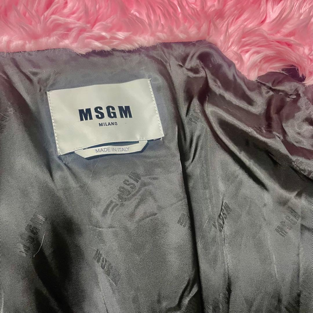 MSGM フェイクファーコート レディースL