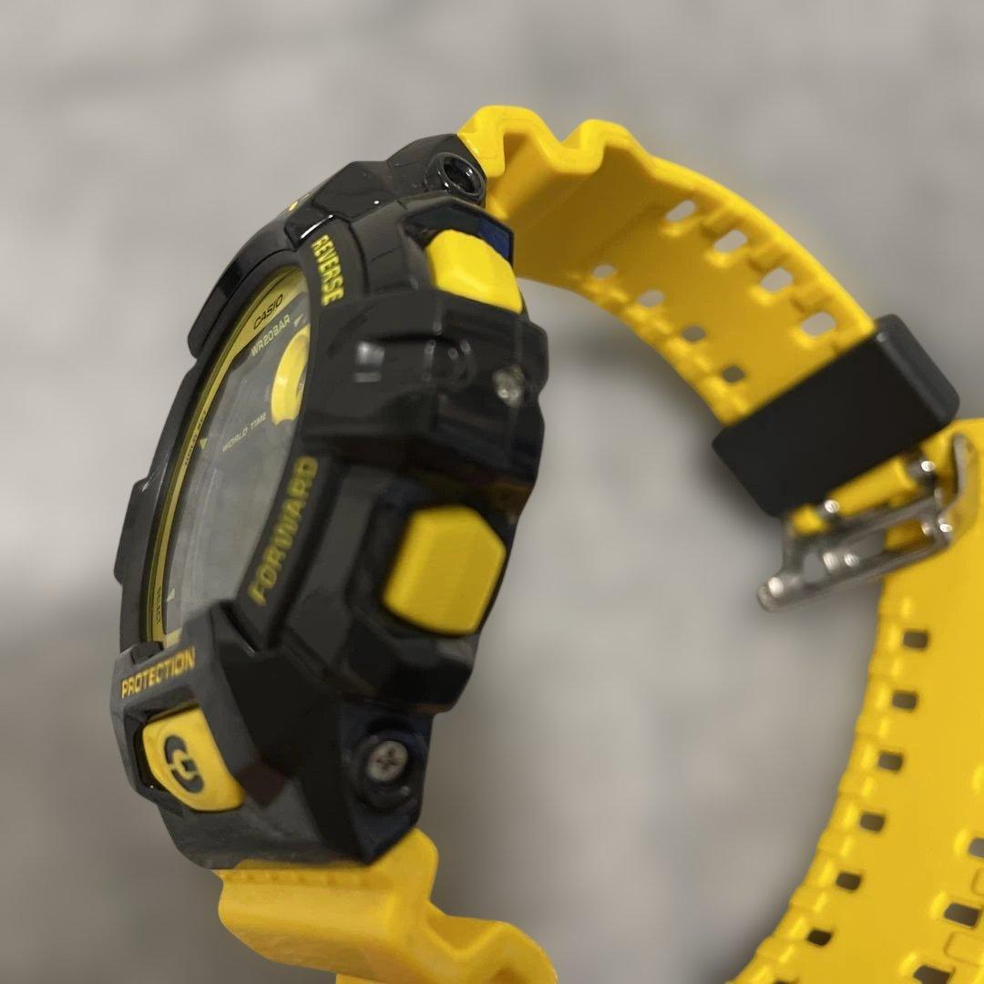 G-SHOCK WR20BAR ブラック/イエロー デジタル腕時計