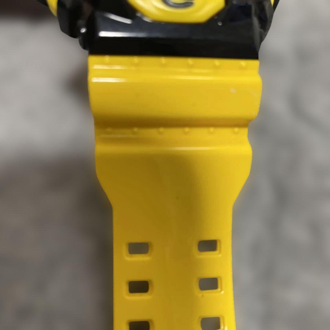 G-SHOCK WR20BAR ブラック/イエロー デジタル腕時計