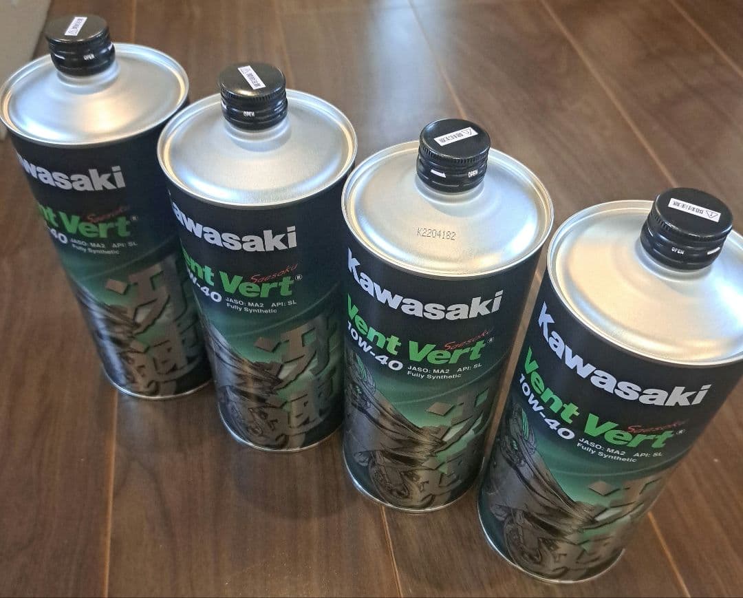 【送料込】カワサキ　elf　エルフ　冴速　エンジンオイル　10W-40　1L×4