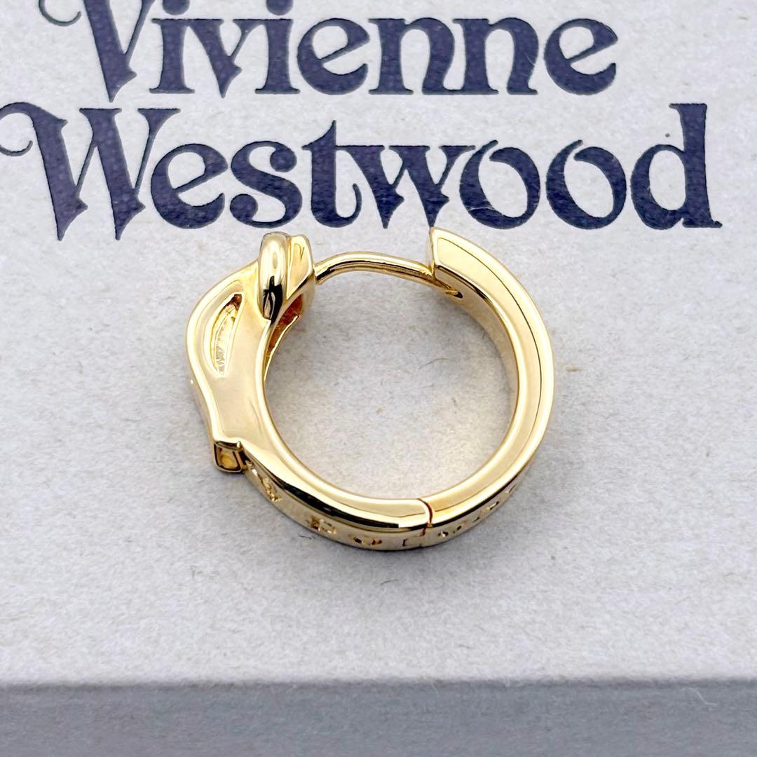新品 ヴィヴィアンウエストウッド BOBBY フープピアス ゴールド ボビー