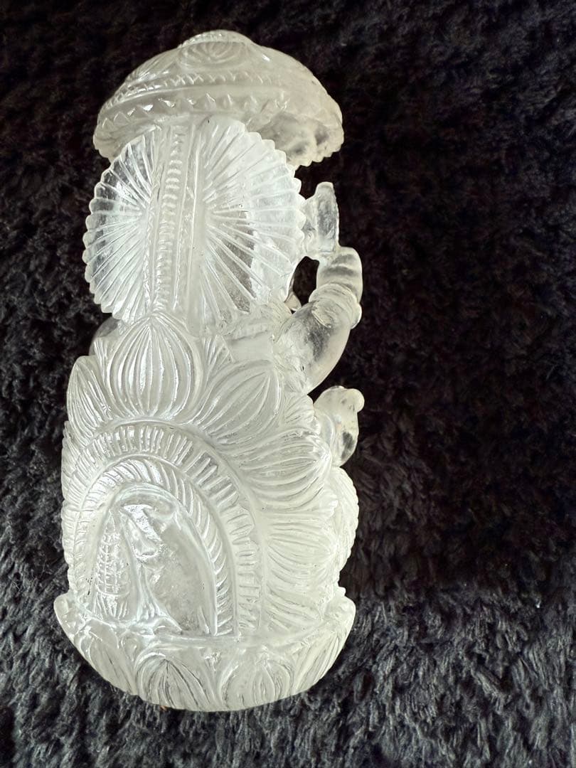 クリスタル ガネーシャ像 約14cm